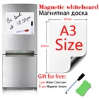 A3 Размер Магнитная виниловая белая доска наклейки на холодильник для детей магнитные сухие стираемые белые доски кухонные офисные доски объявлений