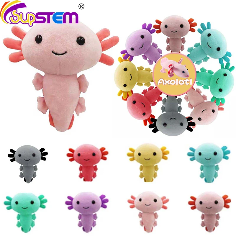 

Kawaii Axolotl плюшевые игрушки Мягкое Животное Axolotl плюшевая фигурка кукла игрушки мультфильм Axolotl кукла для детей день рождения рождественские ...