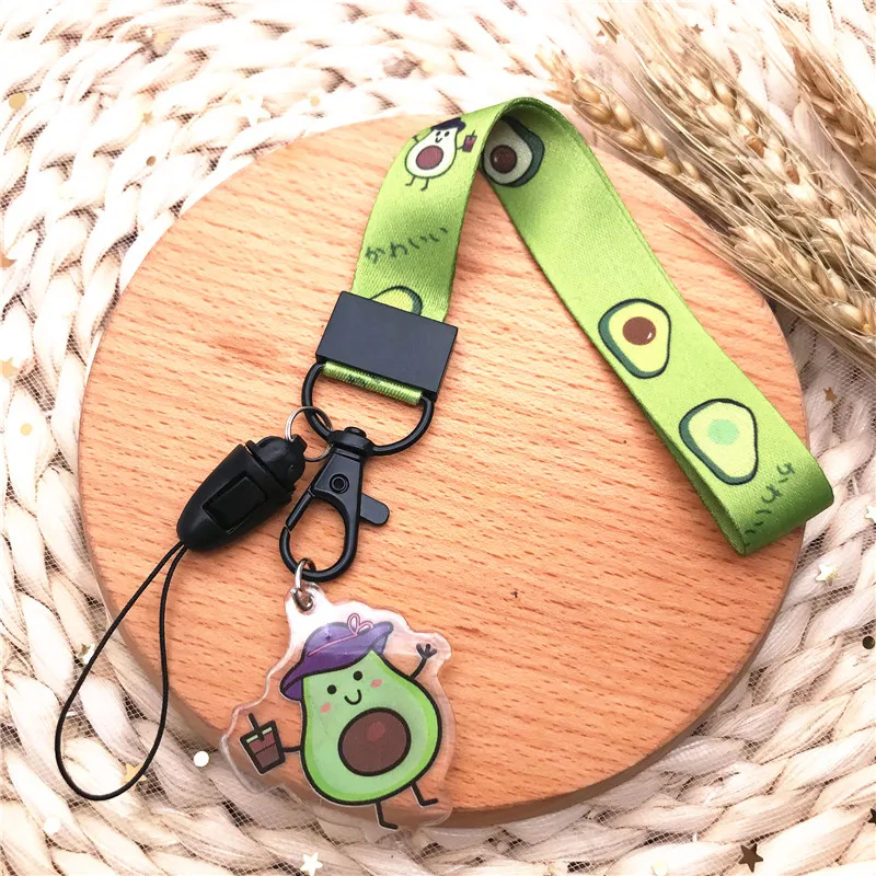 1 шт. ремешок для ключей авокадо ID-карта мобильный телефон сделай сам держатель