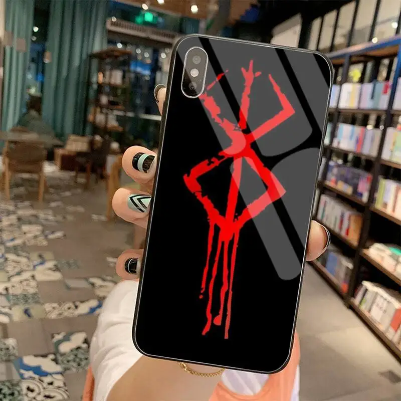 yjzfdyrm berserk anime guts griffith soft phone case tempered glass for iphone 11 pro xr xs max 8 x 7 6s 6 plus se 2020 case free global shipping