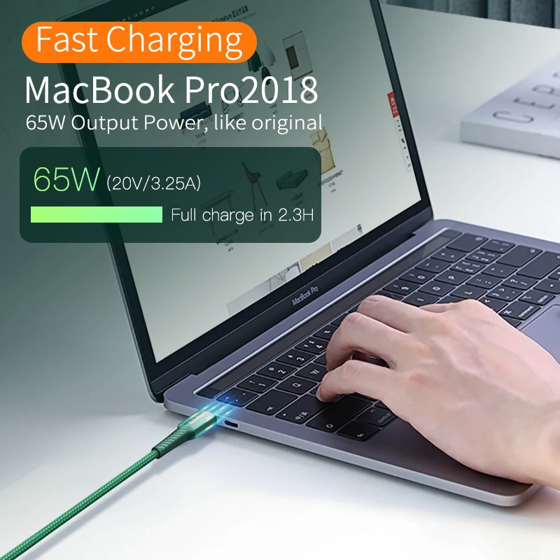 Кабель DataRoad USB Type C для Huawei P40 Pro Plus usbc Data 3 0 Quick Charge 65 Вт 5A быстрое зарядное
