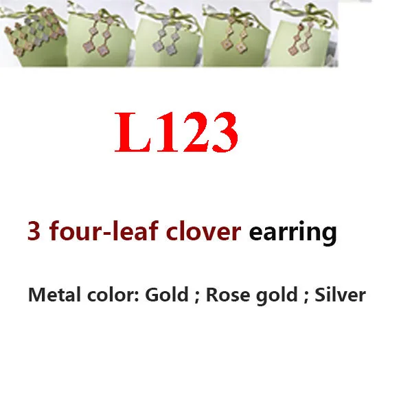 

L123 earrings 3 flower fashion popular jewelry romantic exquisite butterfly four-leaf clover shape gift for frie 2020 new