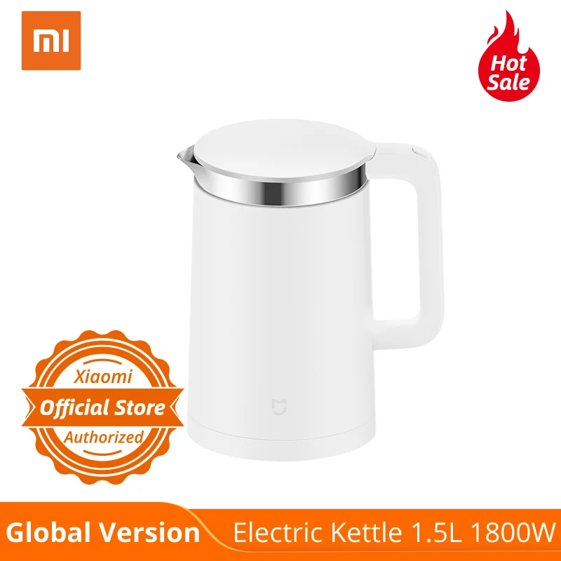 Глобальная версия термостата Xiaomi Mijia электрический чайник 1 5 л 1800 Вт вкладыш из