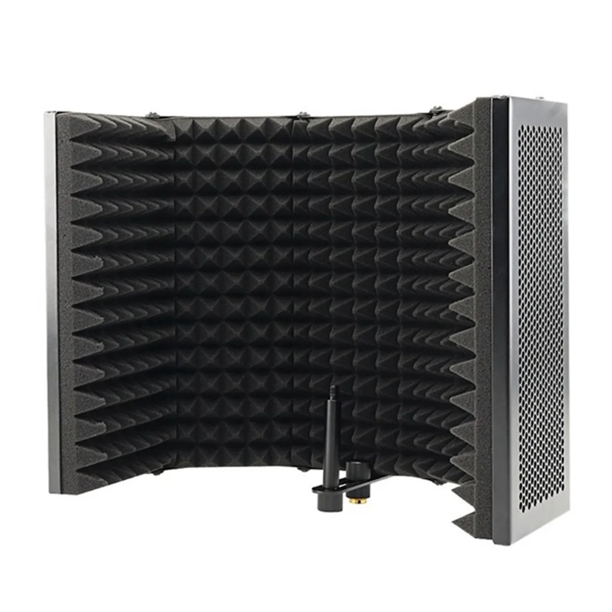 

331x1060mm 5 Panels Foldable Studio Microphone Isolation Shield Acoustic Foam Sound Absorbing For Recording Live Broadcast
