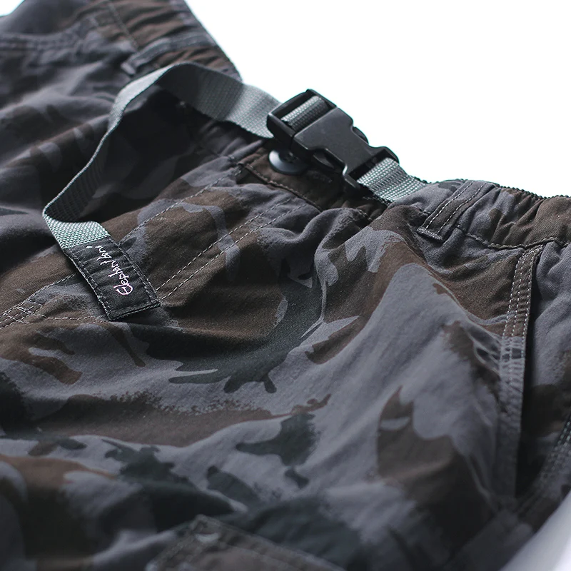

Summer Mens Baggy Multi Pocket Military Camo Shorts Cargo Loose Hot Breeches Male Long Camouflage Bermuda Capris Plus Size 6XL