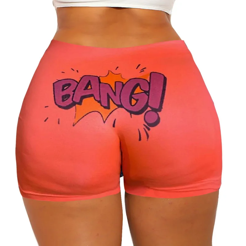 

2020 Hot Sale Womens Shorts Letter&Camouflage Print Shorts Summer Casual High Waist Short Pants Sports Outdoor Pants Dropping