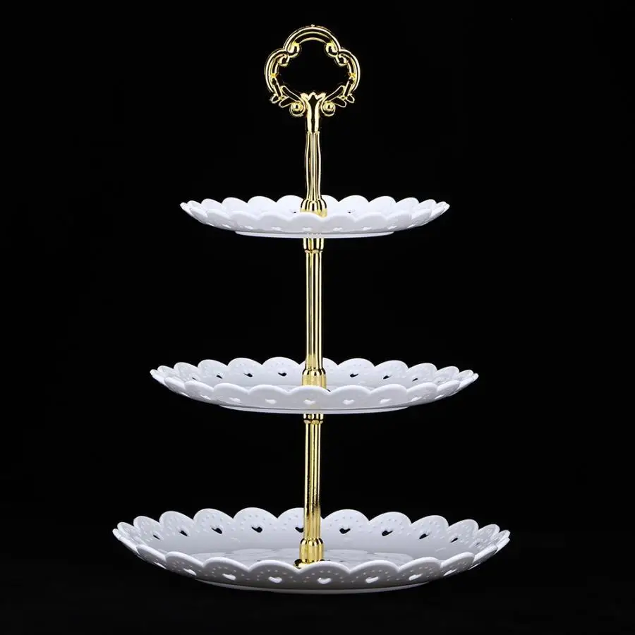 Стойка 3 яруса фруктовый стенд для десерта кекс подставка торта День рождения
