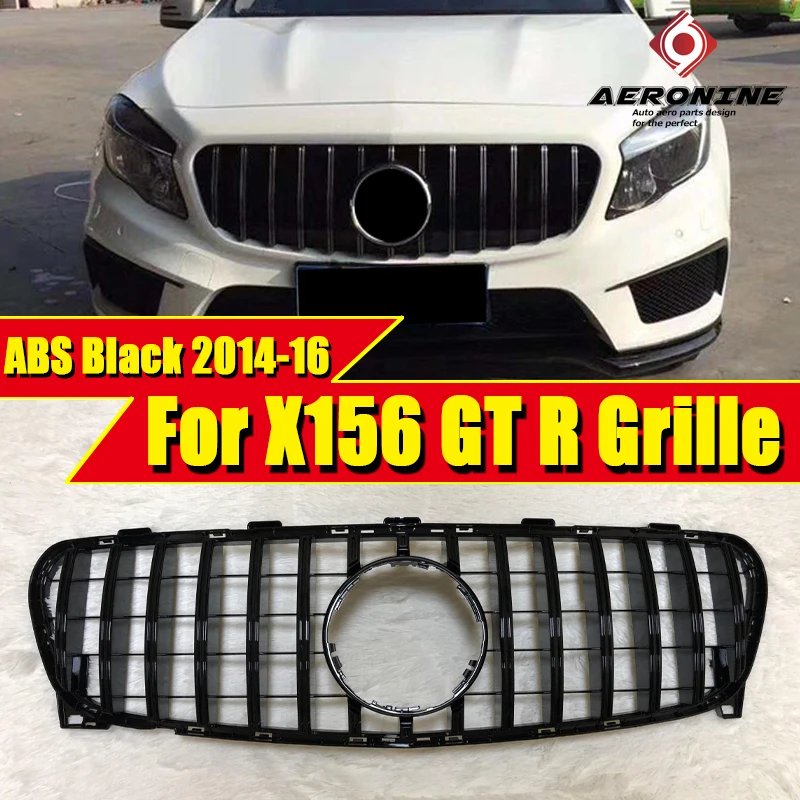 Подходит для спортивных грилей merceesmb x156gla GTS ABS черная без надписей GLA180 200 гла45 вид