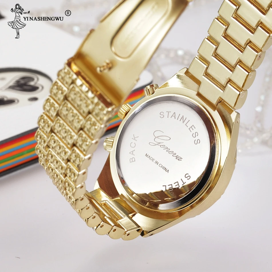 

2019 New Fashion Male's Hip Hop Micro Paved CZ Brand Watch Quartz Numerals Watches For Men And Women Hand Jewelry Accessories