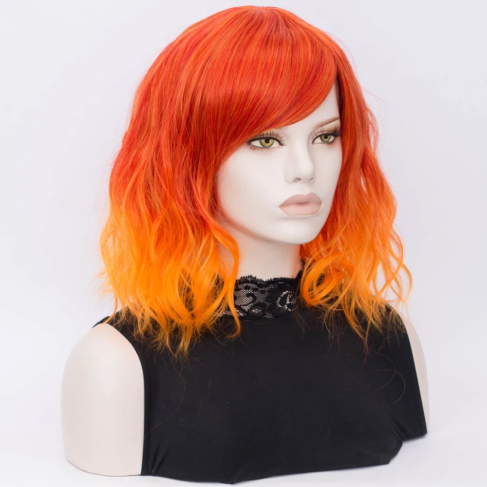 Короткие женские синтетические парики Similler с челкой термостойкий короткий парик