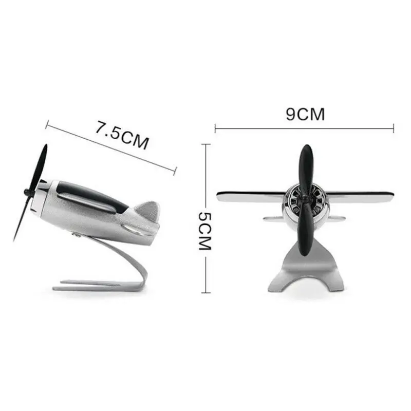 

1PCS Car Air Freshener Airplane Aircraft Model Solar Energy Aromatherapy Interior Decoration