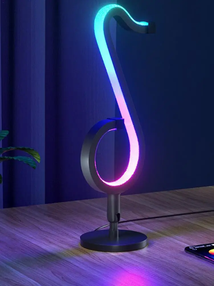 

Лампа с музыкальными нотами, декоративный ночник с регулируемой яркостью и дистанционным управлением, питание от USB, работает от батарейки, ...