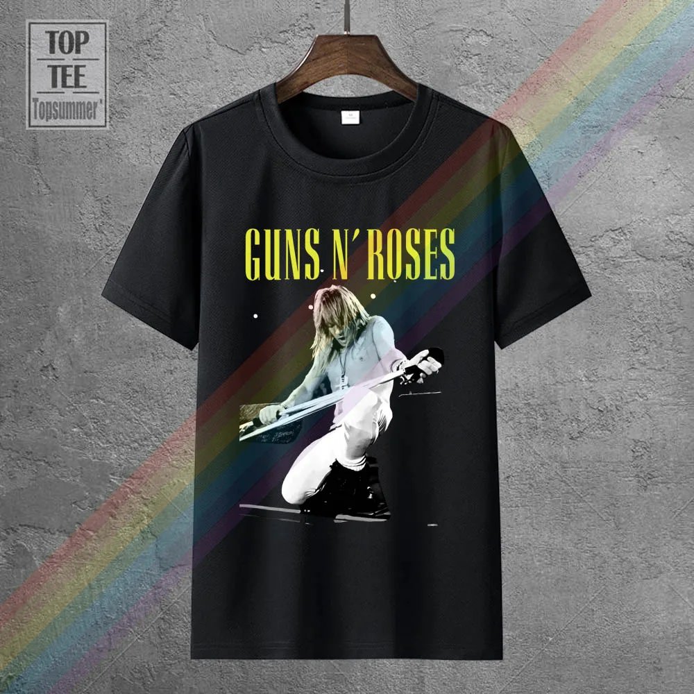 

Guns N Roses Axl Rose Stage Concert Live Pic Black T Shirt New Official Tour