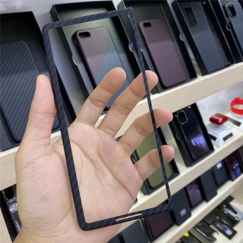

Real Aramid Carbon Fiber Anti-Fall Phone Case For Huawei Mate X2 Ultra-Thin Ultra-Light Business Back Shell Funda