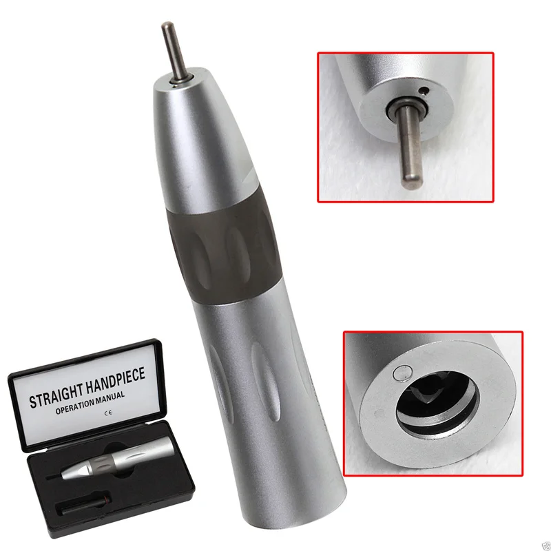 Dental Straight Nosecone Handpiece Low Speed Inner Water Spray 1:1 fit KAVO Style