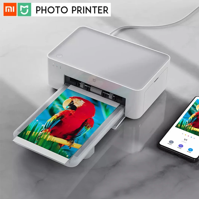 Беспроводной фотопринтер Xiaomi Mijia Mi с термосублимацией для iOS Android ПК|Принтеры| |