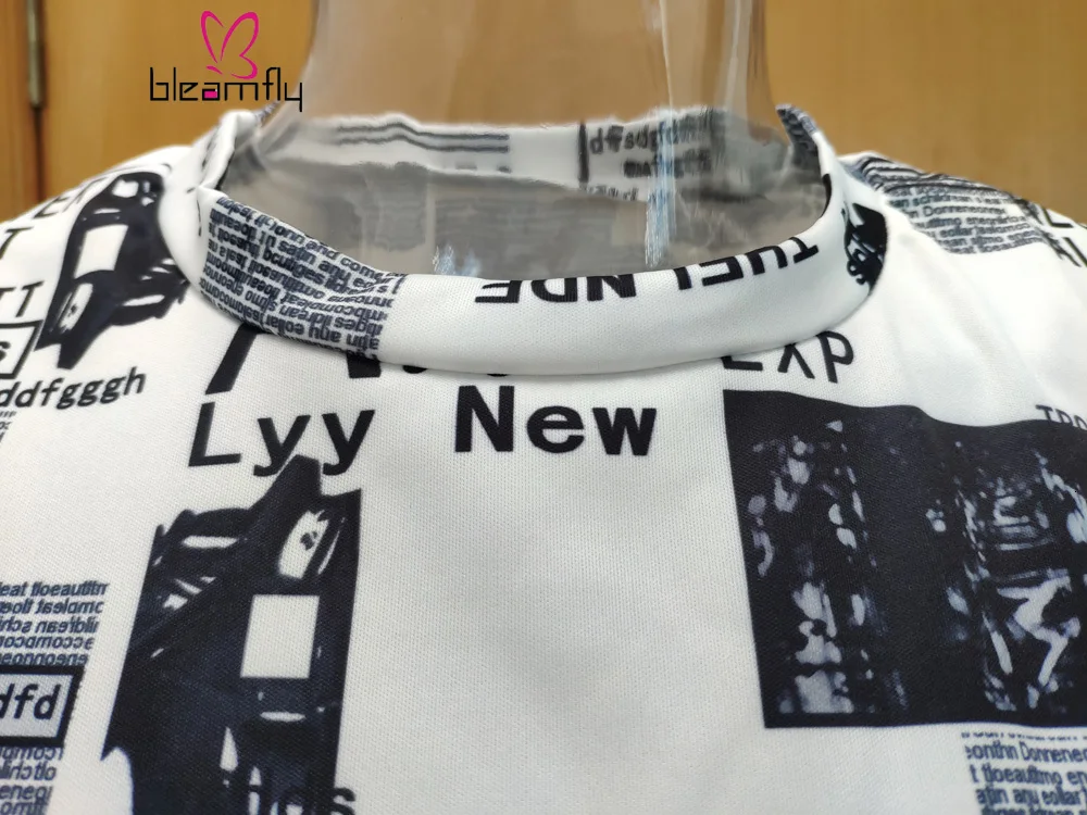 2019 женский летний костюм с буквенным принтом круглым вырезом коротким рукавом