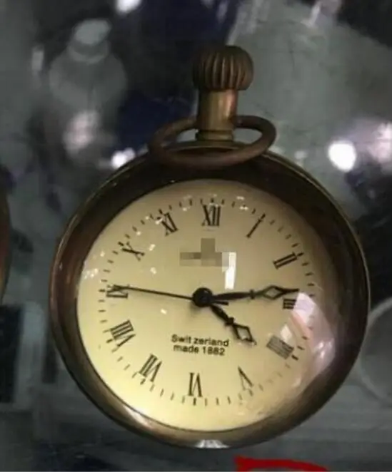 Медные часы Satue изысканные китайские винтажные карманные из медного стекла | Дом