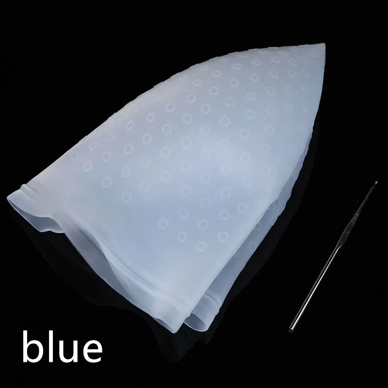 Pro Salon Dye Silicone Cap+ Hook Hair Salon Color Coloring Highlighting Reusable Set Frosting Tipping Dyeing Color Tools