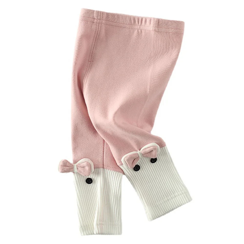 

Newborn Baby Girls Bow Leggings Cotton PP Pants Spring Autumn Kids Girl Pants Fashion High Waist Long Trousers Children's Pant