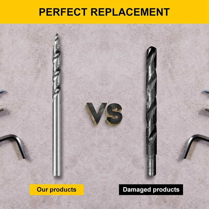 

2Pcs 3/8 Inch Pocket Hole Drill Bit & 3Pcs Pocket Hole Jig Kit 6/8/9.5Mm Angle Drill Guide Woodwoorking Tool