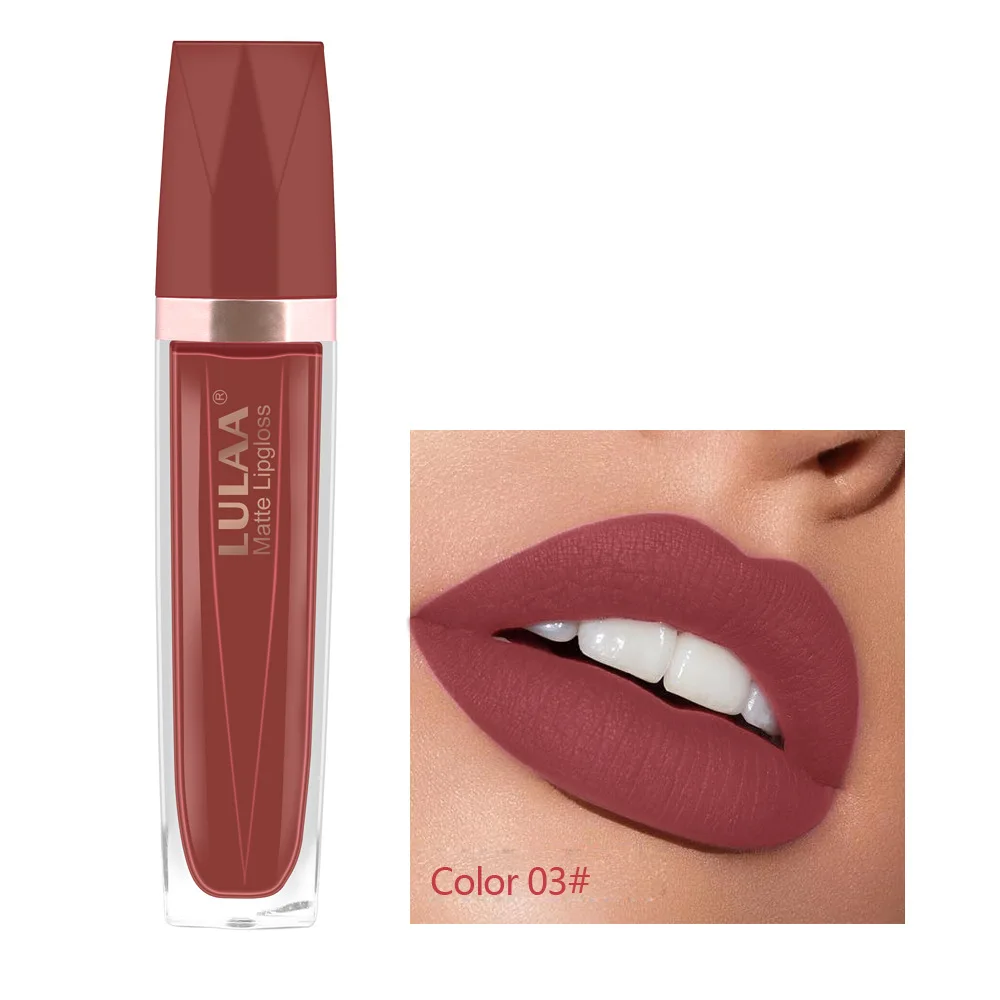 

18 Color Lip Gloss Base Gel Red Rose Long Lasting Waterproof Velvet Liquid Lipstick Set Brand Makeup Cosmetics