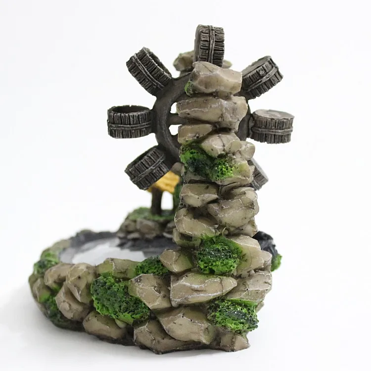 Водное колесо фонтан пейзаж ностальгические старые предметы подарки украшения