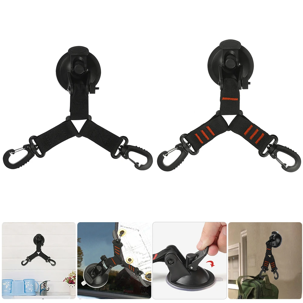 

Outdoor Camping Hiking Suction Cup Anchor Securing Hook Travel Portable Tie Down Reusable Tie Down Home Securing Hooks Fix Parts