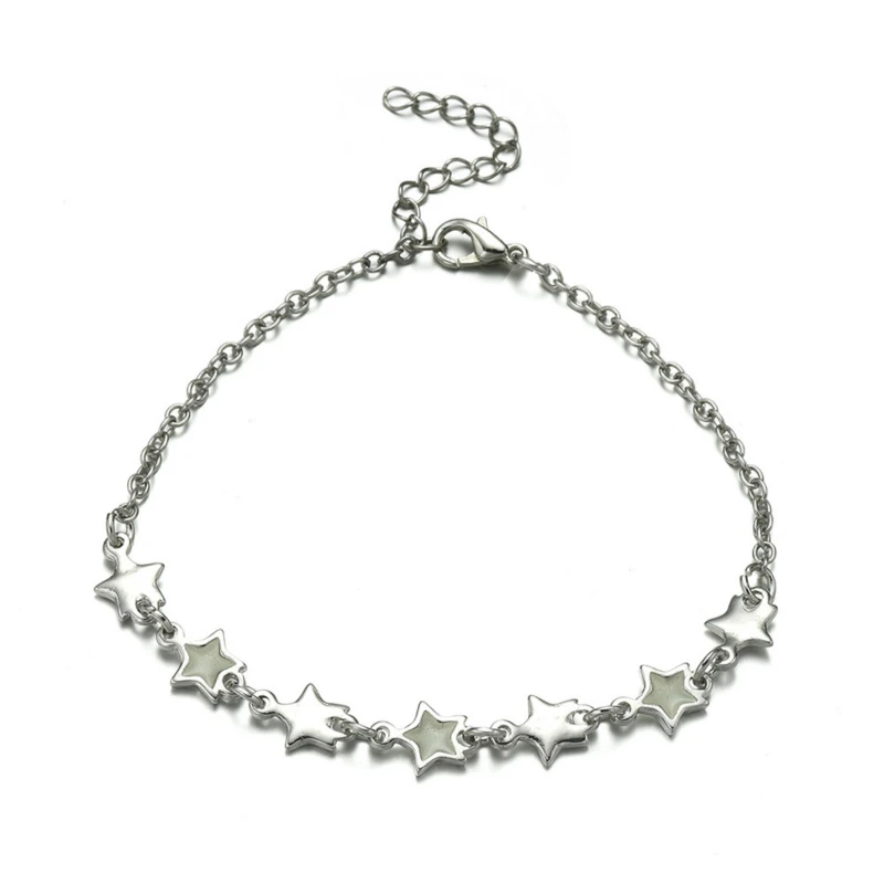 Эффектный креативный светящийся браслет в форме звезды темноте ювелирное
