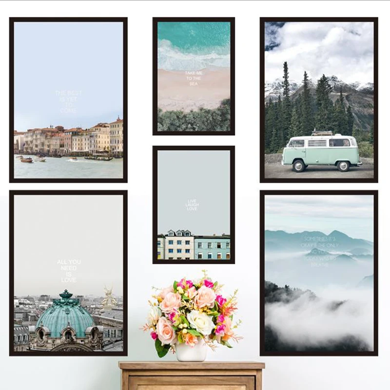 Самоклеящийся съемный декор для комнаты постер наклейки DIY путешествия память