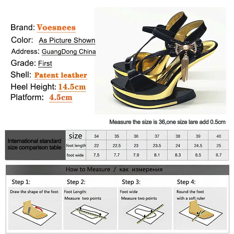 

Voesnees Wedges Platform Sandals Women Summer 2021 New Butterfly-knot Diamond Pendant Tide No Heel Design Party High-Heel Shoes