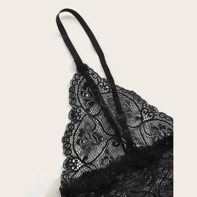 Пикантная женская пижама Leechee кружевной бюстгальтер на бретелях с ажурным
