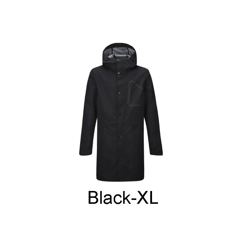 Black-XL Xiaomi Mijia Uleemark Мужская трехэтажная городская ветрозащитная куртка многофункциональное стрейчевое водонепроницаемое пальто для хранения Зима Весна - Цвет: Black-XL