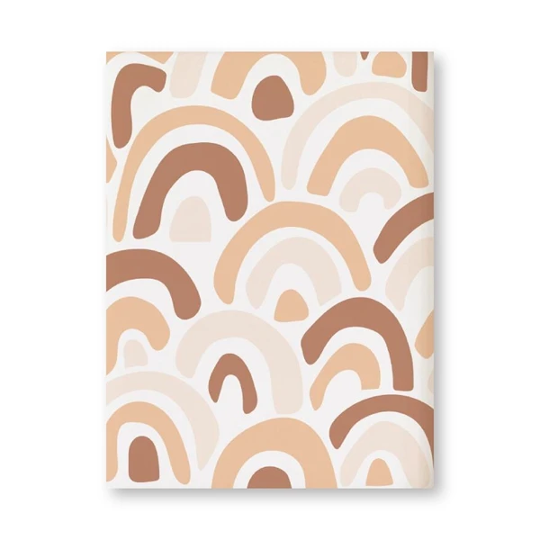 

Home Wall Decoration Mural Rainbow Pattern Canvas Painting Decoration Painting Brown Orange Rainbow Poster and Print Wall Art