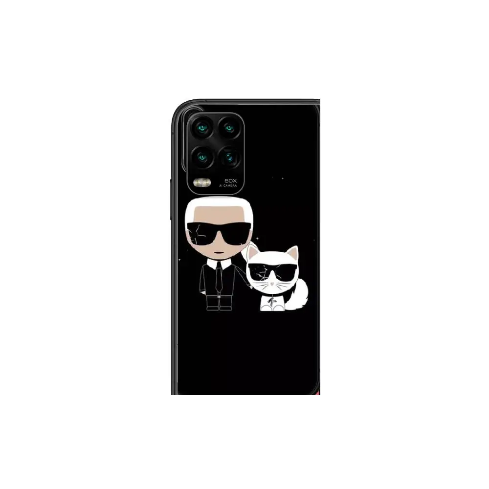 

Luxury Brand Designer KARLs Phone Case For XiaoMi Redmi 11lite ultra 9 8A 7A 6 A Pro T 5G K40 Anime Black Cover Silicone Back Pr