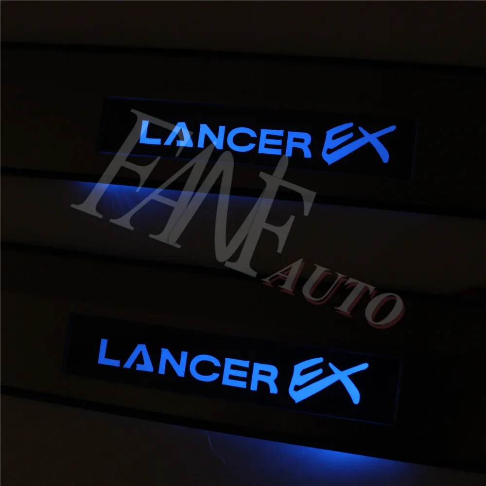 Нержавеющая сталь светодиодный порога Накладка гвардии пороги защитная