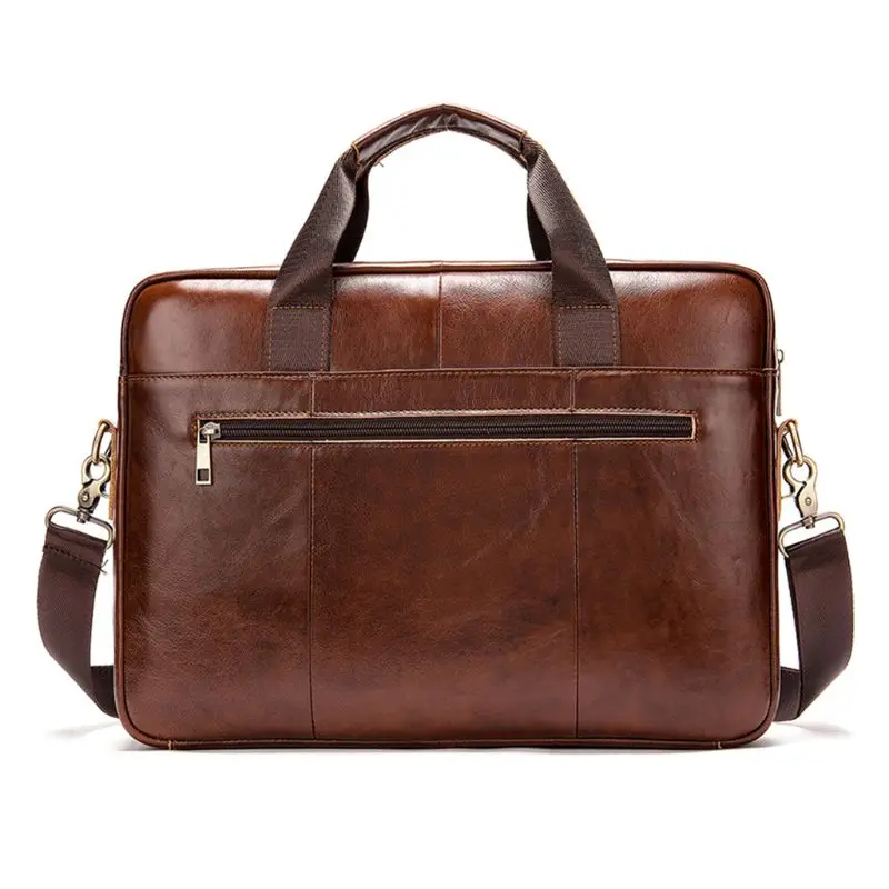 

Men's Genuine Leather Briefcase Business Cases Shoulder Messenger Laptop Bag Handbag