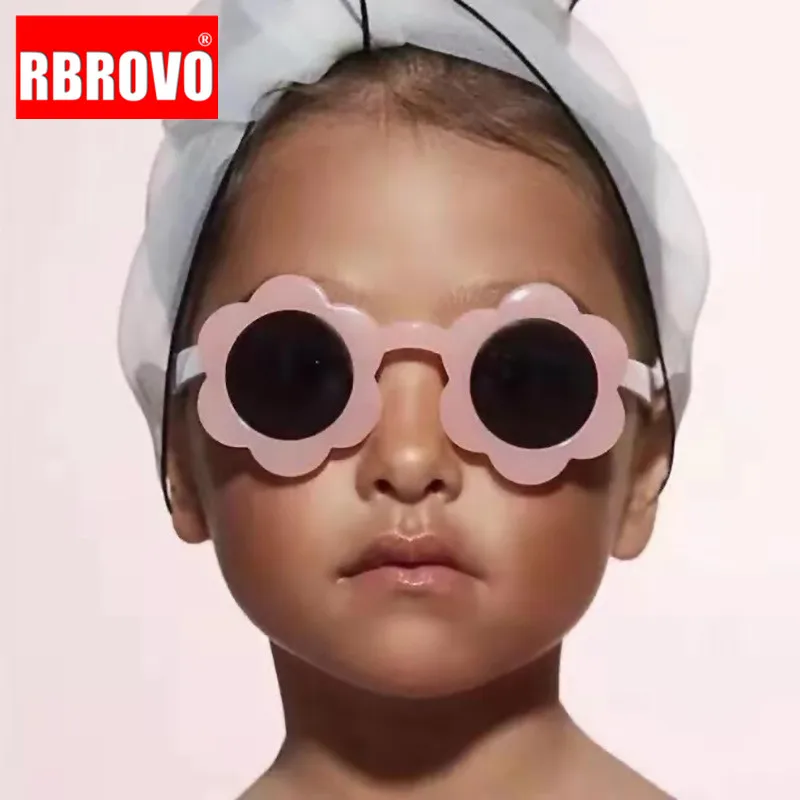 RBROVO 2021 детские солнцезащитные очки с цветами ретро женские роскошные брендовые