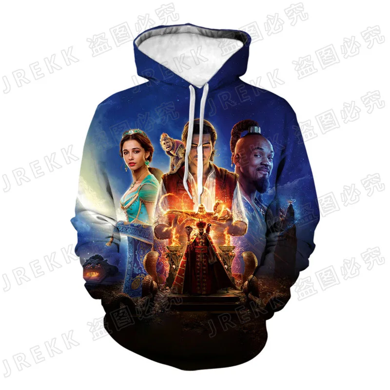 

Spring And Fall Cool 3D Printed Sweatshirts Men Women Children Fashion Aladdin Hoodies Long Sleeve Streetwear Boy Girl Kids Coat