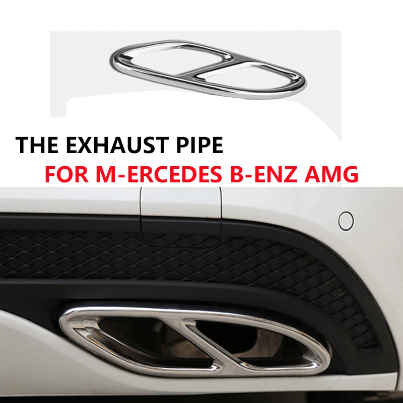 1 шт. автомобильные аксессуары накладка на заднюю часть выхлопной трубы для Mercedes