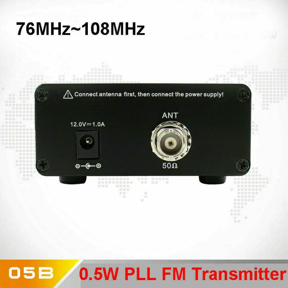 CZE 05B Беспроводная вещательная система FM стерео передатчик 12V PLL BNC Тип антенна