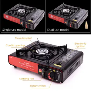 portable butane gas stove with carrying case for camping portable stove for camp hot pot cassette liquefied gas stoves free global shipping