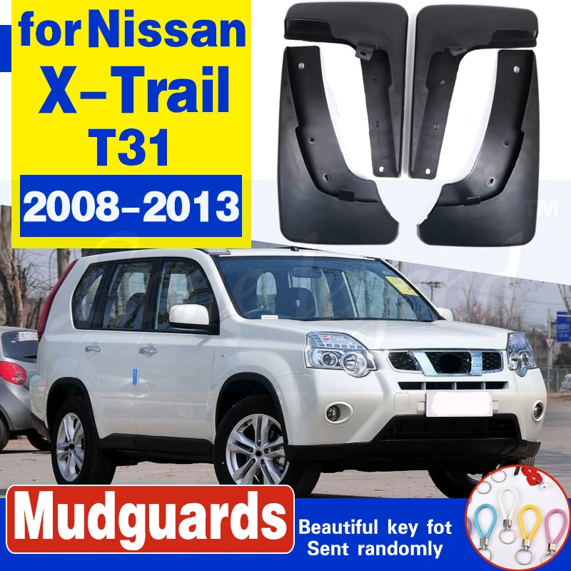 

Set Molded Car Mud Flaps For Nissan X-Trail T31 2008-2013 Xtrail Splash Guards Mud Flap Mudguards Fender 2009 2010 2011 2012