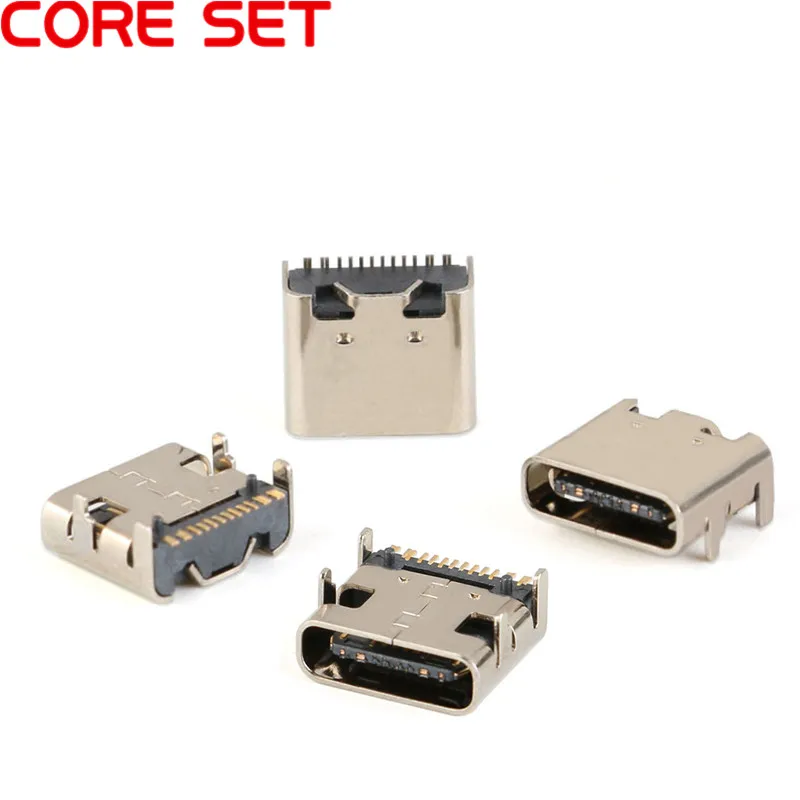 5 шт. 16 контактный разъем USB 3 1 типа C|Соединители| |