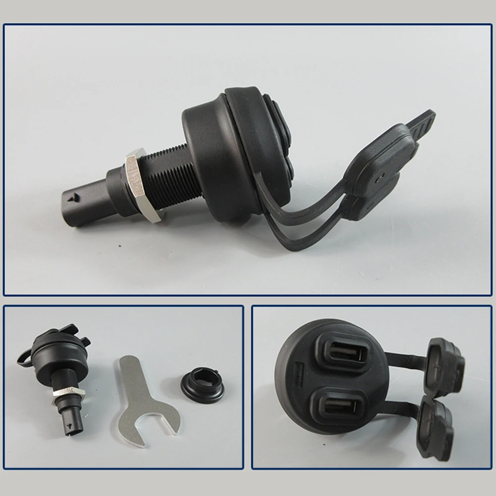 

Motorcycle 5V Dual USB Port Charger Power Adapter For BMW F850GS F800 R1200GS F900R R1200GS R1250GS K1600GT K1600GTL