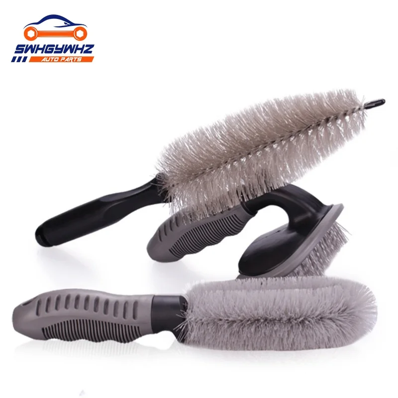 

Car Wheel Brush Tire Rim Washing Tool Vehicle Tyre Cleaning Brushes Black Auto Maintenance Care Car Accessories