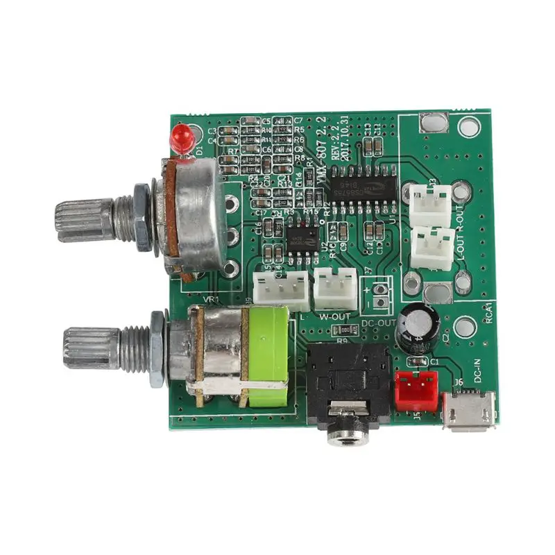 DC 5V 20W 2 1 канальный сабвуфер усилитель платы 3D объемный цифровой стерео AMP плата