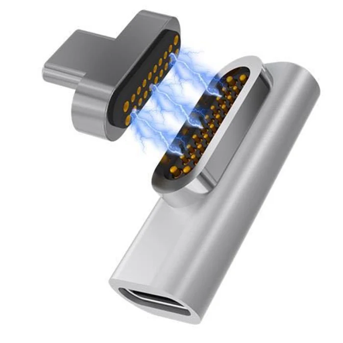 20 контактов магнитный USB C адаптер 4K 100W быстрая зарядка для Macbook Pro Pixelbook-Drop