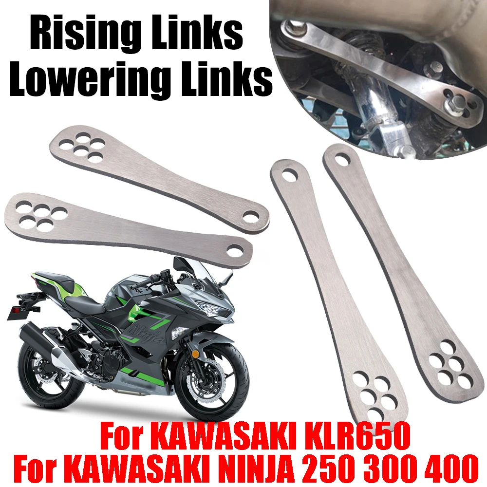 KAWASAKI KLR650 KLR 650 NINJA 250 300 400 EX250 ZZR 600 motosiklet aksesuarları arka süspansiyon İndirme bağlantı yükselen kol düğmeleri
