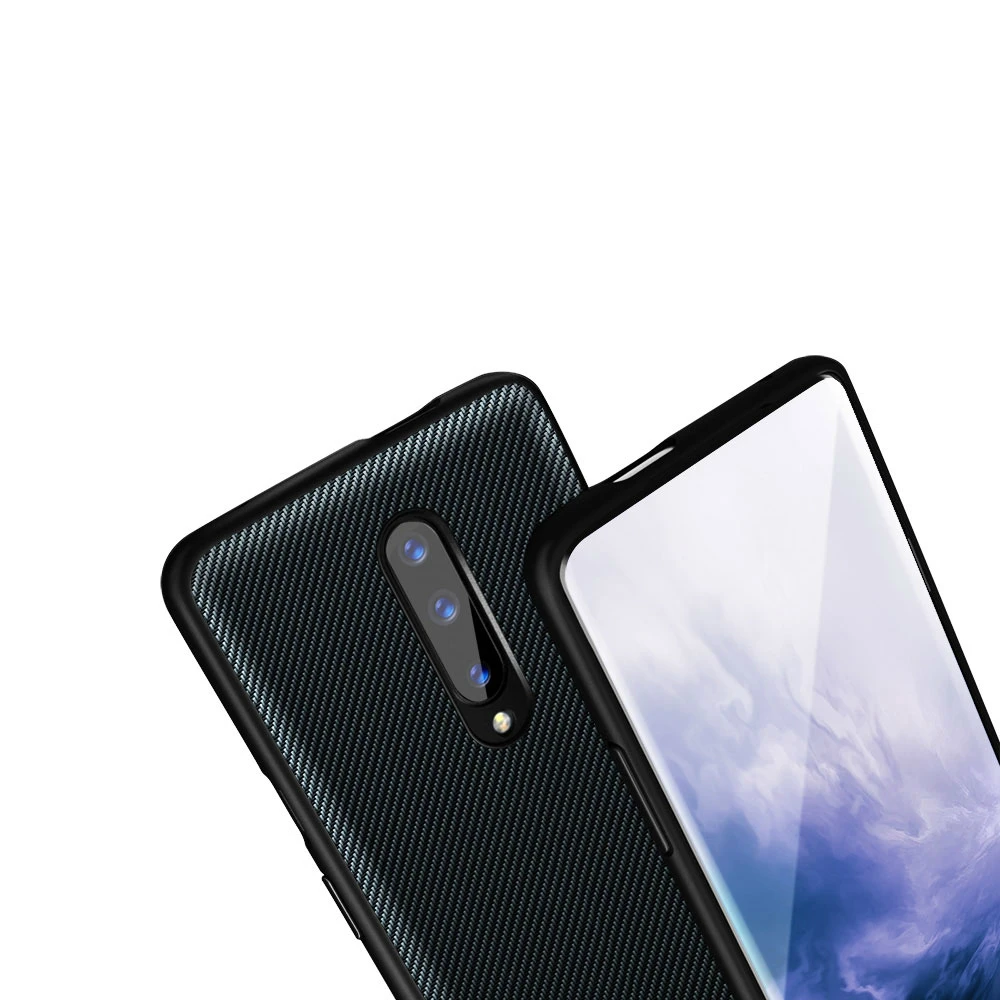 Для ONEPLUS 7 Pro Чехол, предотвращает появление отпечатков пальцев, микрофибра, углеродное волокно, кожа, силиконовый мягкий чехол для ONEPLUS 6T 6 5T 5 7 Pro